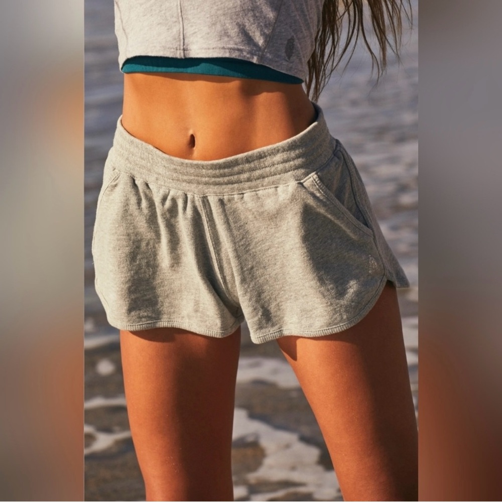 FP Movement Get Set Shorts in Heather Gray Size Large NWOT
